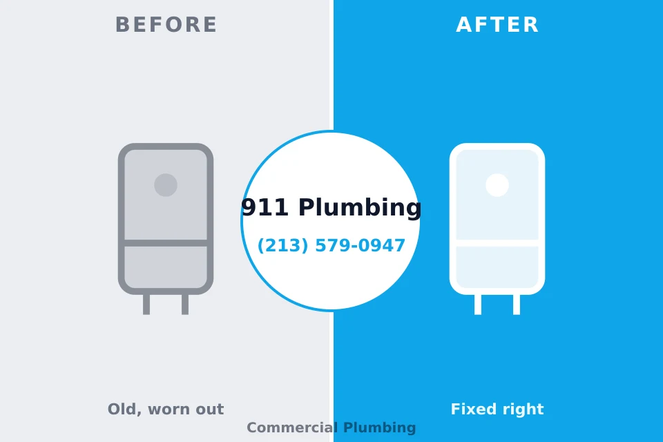 Before and after: plumbing repair Winfield, IN